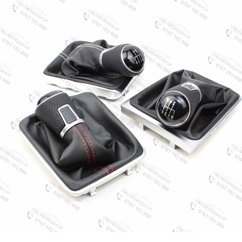 Nuca piele perforata Passat B6,CC,3C,B7 in 5 sau 6 viteze cu manson schimbator